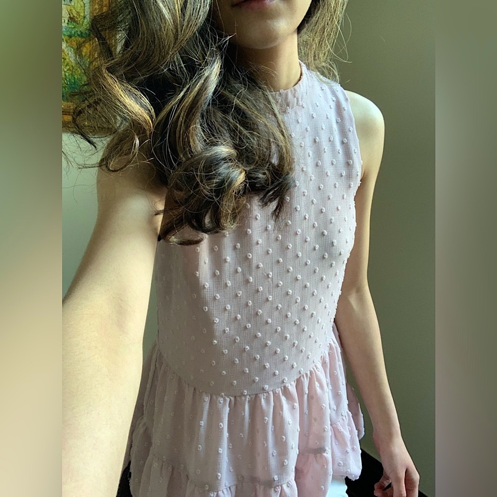 Pink lily Nothing But Chic Dusty Mauve Blouse